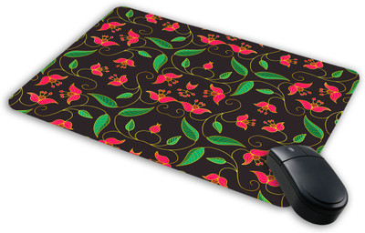 

Saltine Floral pattern Mousepad| Designer Mousepad | Printed-62 Mousepad(Multicolor)