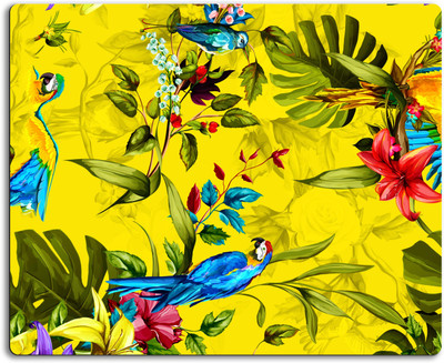 

Clickplick Floral pattern Mousepad| Designer Mousepad | Printed-86 Mousepad(Multicolor)