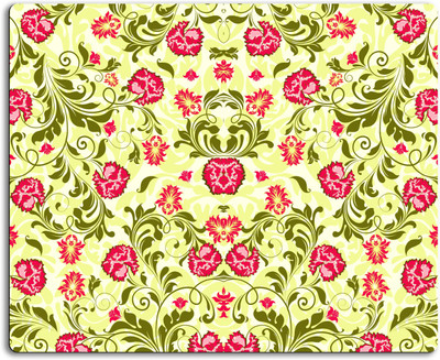 

Clickplick Floral pattern Mousepad| Designer Mousepad | Printed-19 Mousepad(Multicolor)