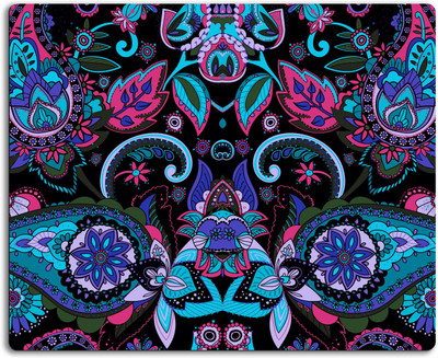 

Clickplick Floral pattern Mousepad| Designer Mousepad | Printed-95 Mousepad(Multicolor)