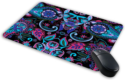 

Saltine Floral pattern Mousepad| Designer Mousepad | Printed-95 Mousepad(Multicolor)