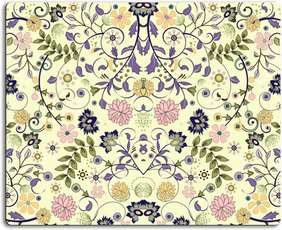 

Clickplick Floral pattern Mousepad| Designer Mousepad | Printed-1 Mousepad(Multicolor)