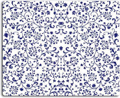 

Clickplick Floral pattern Mousepad| Designer Mousepad | Printed-58 Mousepad(Multicolor)