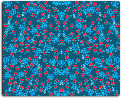 

Clickplick Floral pattern Mousepad| Designer Mousepad | Printed-82 Mousepad(Multicolor)