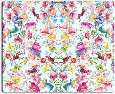

Clickplick Floral pattern Mousepad| Designer Mousepad | Printed-11 Mousepad(Multicolor)