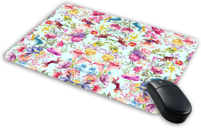 

Saltine Floral pattern Mousepad| Designer Mousepad | Printed-11 Mousepad(Multicolor)