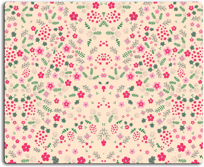 

Clickplick Floral pattern Mousepad| Designer Mousepad | Printed-90 Mousepad(Multicolor)