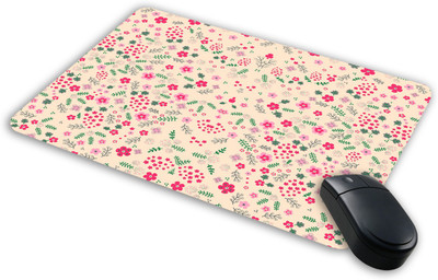 

Saltine Floral pattern Mousepad| Designer Mousepad | Printed-90 Mousepad(Multicolor)