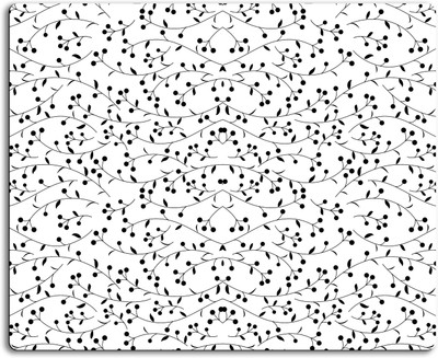

Clickplick Floral pattern Mousepad| Designer Mousepad | Printed-83 Mousepad(Multicolor)