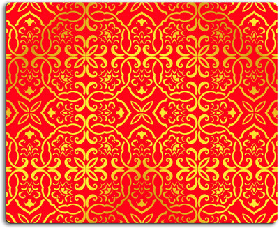 

Clickplick Floral pattern Mousepad| Designer Mousepad | Printed-80 Mousepad(Multicolor)