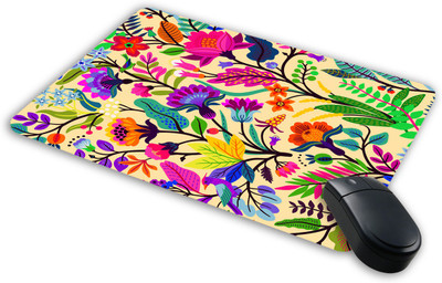 

Grazios Floral pattern Mousepad| Designer Mousepad | Printed-7 Mousepad(Multicolor)