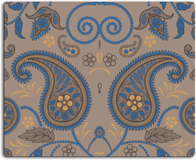 

Clickplick Floral pattern Mousepad| Designer Mousepad | Printed-12 Mousepad(Multicolor)