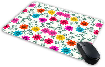

Saltine Floral pattern Mousepad| Designer Mousepad | Printed-50 Mousepad(Multicolor)