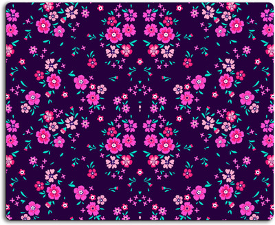 

Clickplick Floral pattern Mousepad| Designer Mousepad | Printed-74 Mousepad(Multicolor)