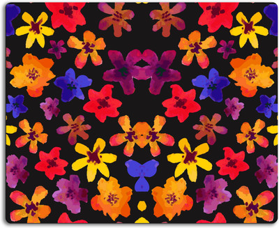 

Clickplick Floral pattern Mousepad| Designer Mousepad | Printed-60 Mousepad(Multicolor)