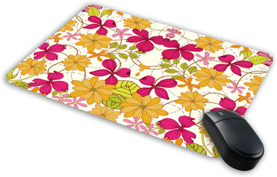 

Saltine Floral pattern Mousepad| Designer Mousepad | Printed-21 Mousepad(Multicolor)