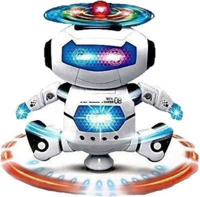 Collectionmart Musical & Dancing Naughty Robot/ Dancing Toy Dancing Robot with 3D Lights and Music(Multicolor)