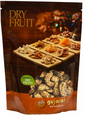 

GUJARAT DRY FRUIT STORES Natural Premium Roasted Black Pepper Cashew Jumbo 250 Grams Cashews(250 g, Pouch)