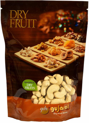 

GUJARAT DRY FRUIT STORES Natural Double Super Cashew 250 Grams Cashews(250 g, Pouch)