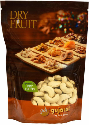 

GUJARAT DRY FRUIT STORES Natural Premium Super Cashew Nuts 750 Grams Cashews(750 g, Pouch)
