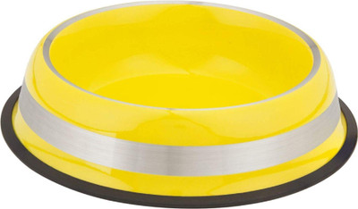 

ELTON Round Stainless Steel Pet Bowl(1.8 L Yellow)