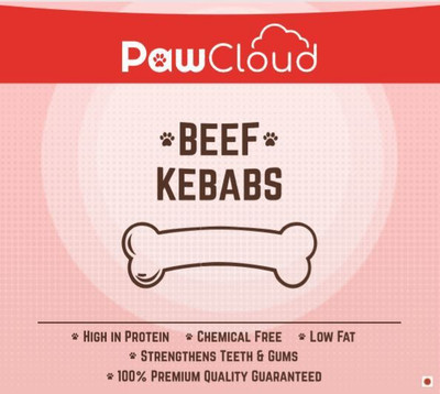 

PawCloud Beef Kebab Stick Dog Treat - 10 Pcs Beef Dog Chew(300 g, Pack of 1)
