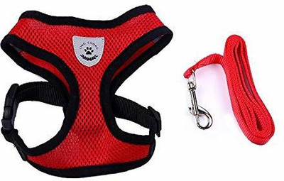 

Cooldeals Dog Pet Harness Collar Dog Harness & Leash(, Red