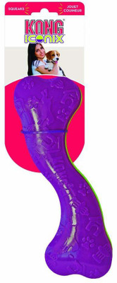 

Kong Iconix Squeezz Rubber Chew Bone Toys for Dogs (Large Bone) Rubber Squeaky Toy For Dog