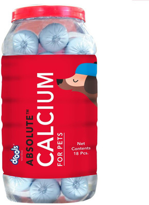 

drools ABSOLUTE CALCIUM For Pet 18 pcs , dog Chicken sausage for treat food , Pet food , vitamins , calcium , nutrition , fast energy gaining , minerals Chicken Dog Treat Chicken Dog Treat(0.499 g)