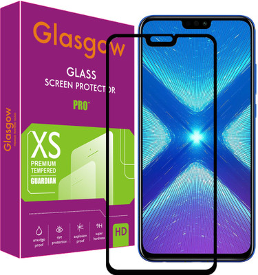 Glasgow Edge To Edge Tempered Glass for Honor 8X(Pack of 1)