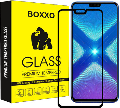 Boxxo Edge To Edge Tempered Glass for Honor 8X(Pack of 1)