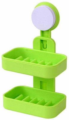 

Skyfish Stunning Double Layer Plastic Soap Dishes ,kitchen tools,soap holderStrong sink caddy Suction Cup Bathroom Wall Vacuum Holder Drain Tray Soap Box (Multicolor)(Multicolor)