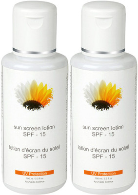 

Herbline Sun Screen Lotion SPF-15 100ml Pack Of-2 - SPF SPF-15 PA+(100 ml)