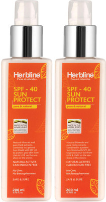 

Herbline Sun Protect SPF40 200ml Pack Of-2 - SPF SPF-40 PA+(200 ml)