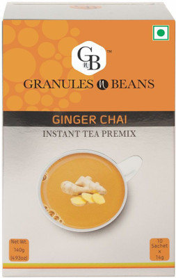 

Granules and Beans Ginger (Adrak) Instant Tea Premix - (16 Boxes X 140 gm=1.24 KG) Ginger Tea(16 Bags, Box)