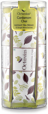 

Octavius Refill Pack of Cardamom Instant Tea(10 Bags, Plastic Bottle)