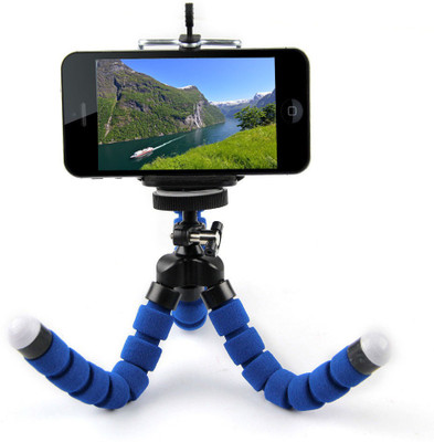 

Blue Birds Flexible Sponge Mobile Stand, Selfie Stick, Camera Stand Holder With 360 Degree Rotatable Ball Head & Universal Mobile Clip Holder For All Type Smartphones, Digital Camera Tripod(Multicolor, Supports Up to 1000 g)
