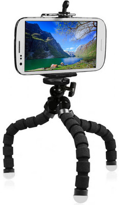 

BUY SURETY Flexible Sponge Velvet Finish Mobile Stand, Selfie Stick, Camera Stand Holder With 360 Degree Rotatable Ball Head & Universal Mobile Clip Holder For All Type Smartphones and Camera Tripod(Multicolor, Supports Up to 1000)