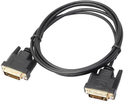 

Smacc TV-out Cable DVI cable 1080p Gold Plated Plug Male-Male DVI TO DVI 24+1 cable for LCD DVD HDTV XBOX (1.5 m)(Black, For TV, 1.5 m)