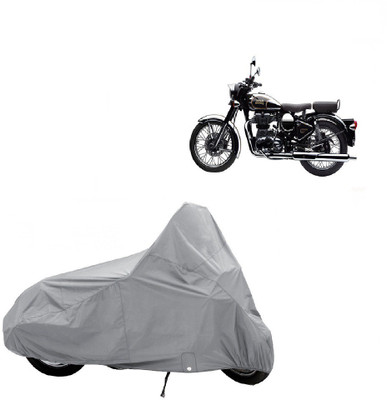 ABP Two Wheeler Cover for Royal Enfield(Classic Chrome, Silver)