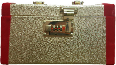 

Gayatri Palki Jewellery Makeup Vanity Box (Golden and Red) GBM2006-GR Vanity Box, Jewellery Box, Bangle Box, Makeup Box Vanity Box(Golden + Red)