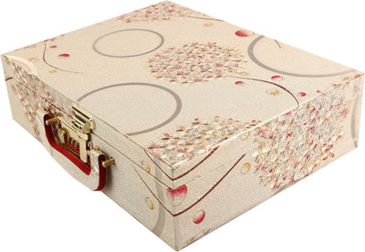 

Kuber Industries Wooden Three Rod Bangle Storage Box (Gold)-CTKTC3950 Floral Design Vanity Box(Gold)