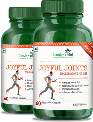 

Simply Herbal Joyful Joints 800 mg (Stronger Joints Forever) 60 Veg. Capsules (2)(120 No)