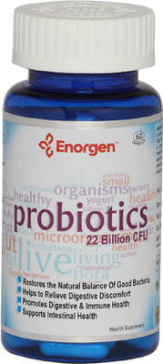

Enorgen Probiotics - 22 billion Strains for Digestive/Immune Health - 60 Veg Caps(60 No)