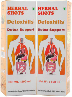 

Herbal Hills Detoxhills Herbal Shots 500ml - Pack of 2(1 L)
