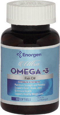 

Enorgen Fish Oil 1000mg (Triple Strength) 1000mg Omega 3 - 60 Softgels(1000 mg)
