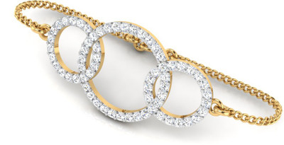 IskiUski Sterling Silver Swarovski Crystal Gold-plated Bracelet