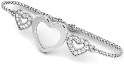 IskiUski Sterling Silver Swarovski Crystal Platinum Bracelet