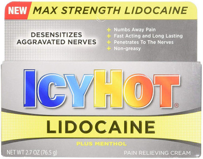 

Icy Hot Cream with Maximum Strength Lidocaine, 2.7 Ounce Cream(6.5 g)