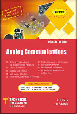 DECODE-Anolog Communication for JNTU-H (B.TECH. II-II ECE) R-16(English, Paperback, A. P. Godse, U. A. Bakshi)